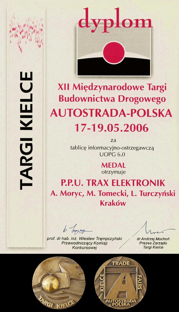 2006_dyplom_medal_kielce
